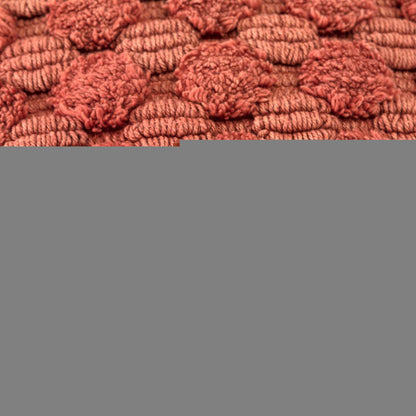20" Terra Cotta Cotton Throw Pillow With Texture