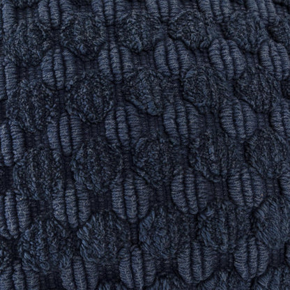 20" Blue Cotton Throw Pillow With Texture