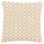 20" Ivory Cotton Throw Pillow With Texture