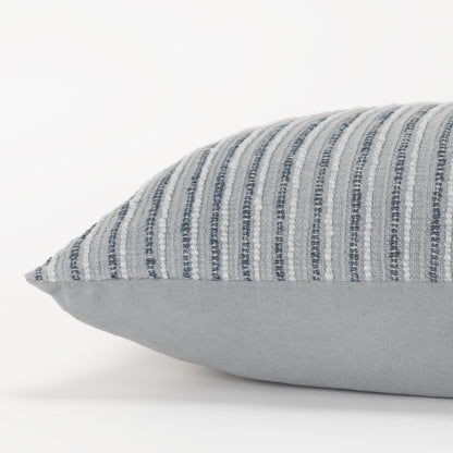 14" X 14" Gray Cotton Blend Pillow