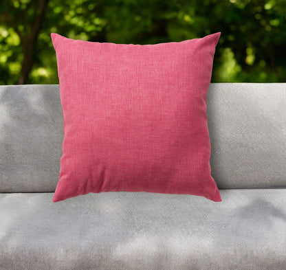 22" Hot Pink Indoor Outdoor Throw Pillow