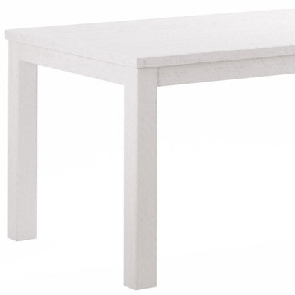63" Gray Solid Wood Dining Table