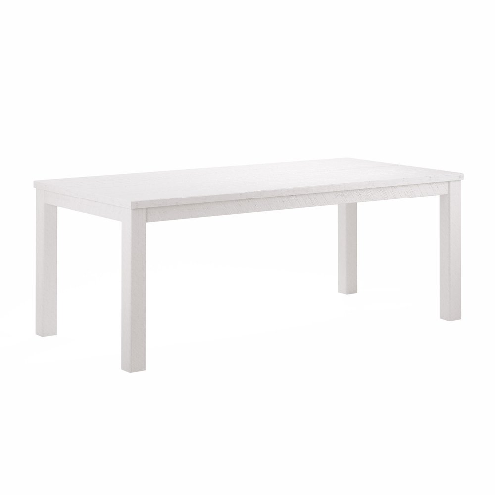 63" Gray Solid Wood Dining Table