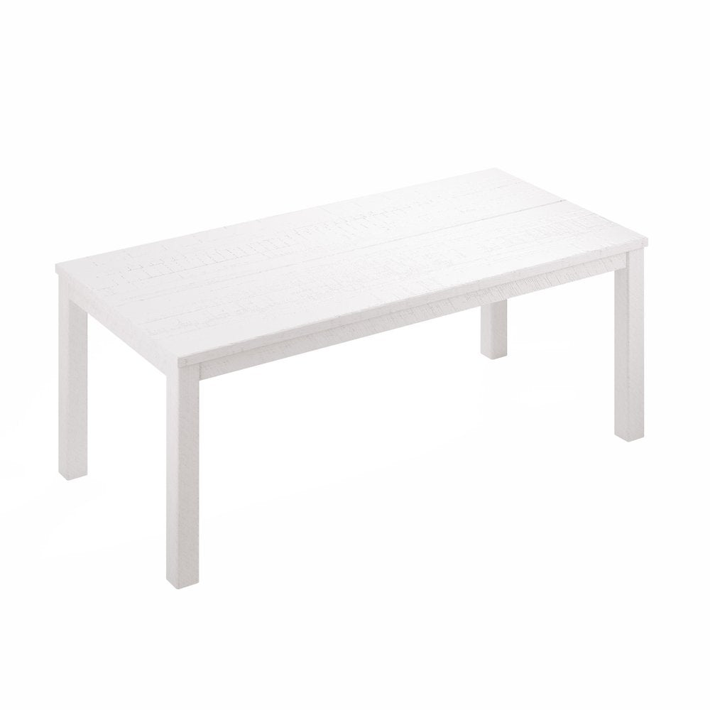 63" Gray Solid Wood Dining Table