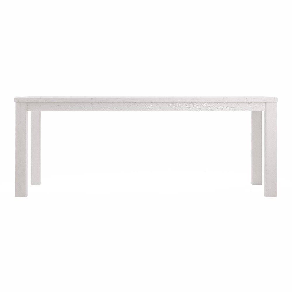35" Gray Solid Wood Dining Table