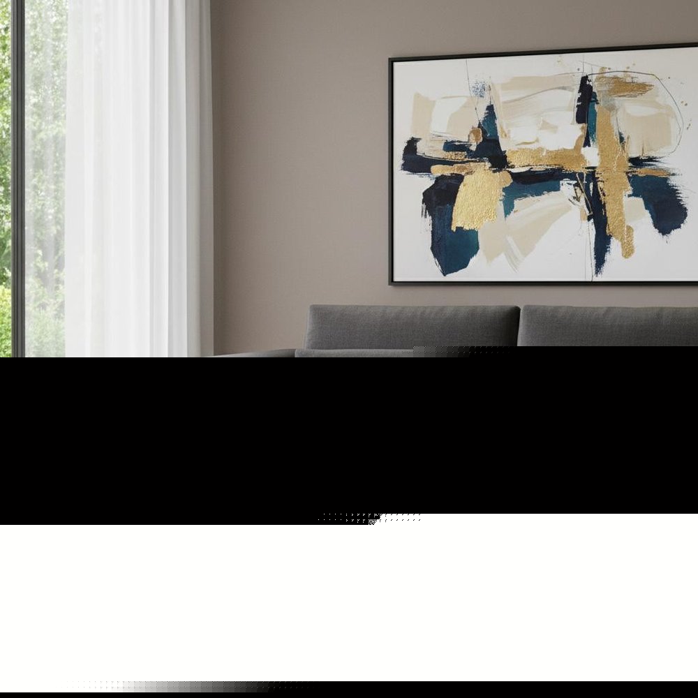 48" Black And Gray Solid Wood And Concrete Round Coffee Table