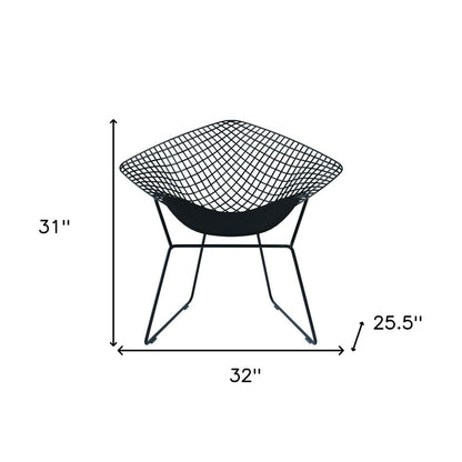 32" Black Lounge Chair