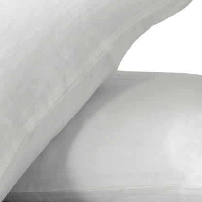 Set of Two Cloud Linen Standard Pillowcases