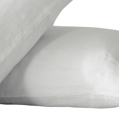 Set of Two Cloud Linen Standard Pillowcases