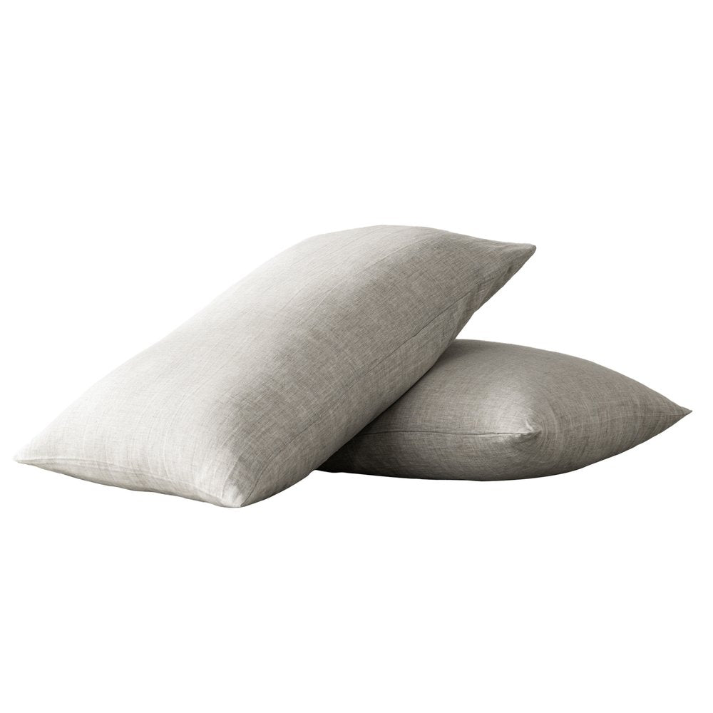 Set of Two Cloud Linen Standard Pillowcases