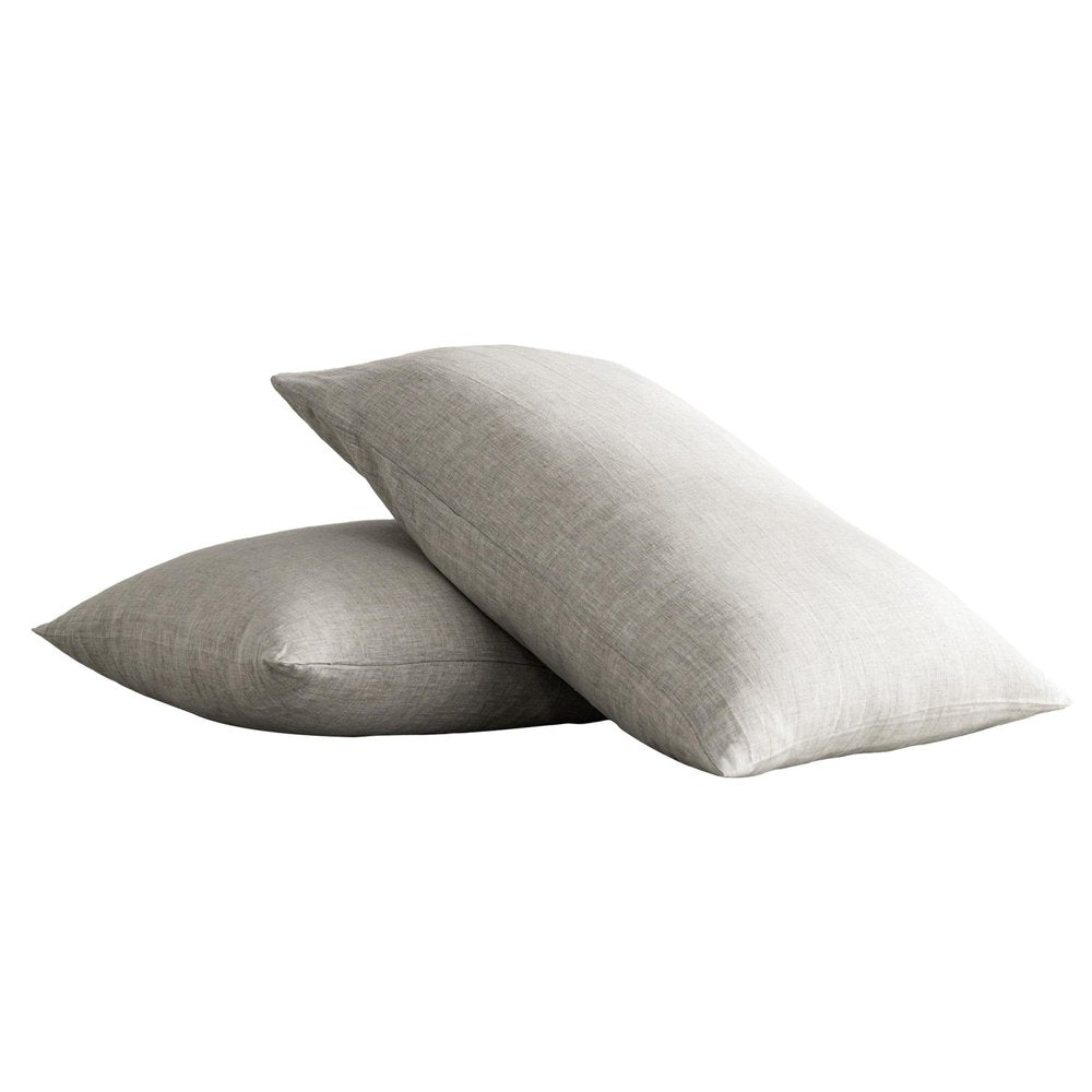 Set of Two Cloud Linen Standard Pillowcases