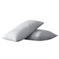 Set of Two Ivory Linen Standard Pillowcases