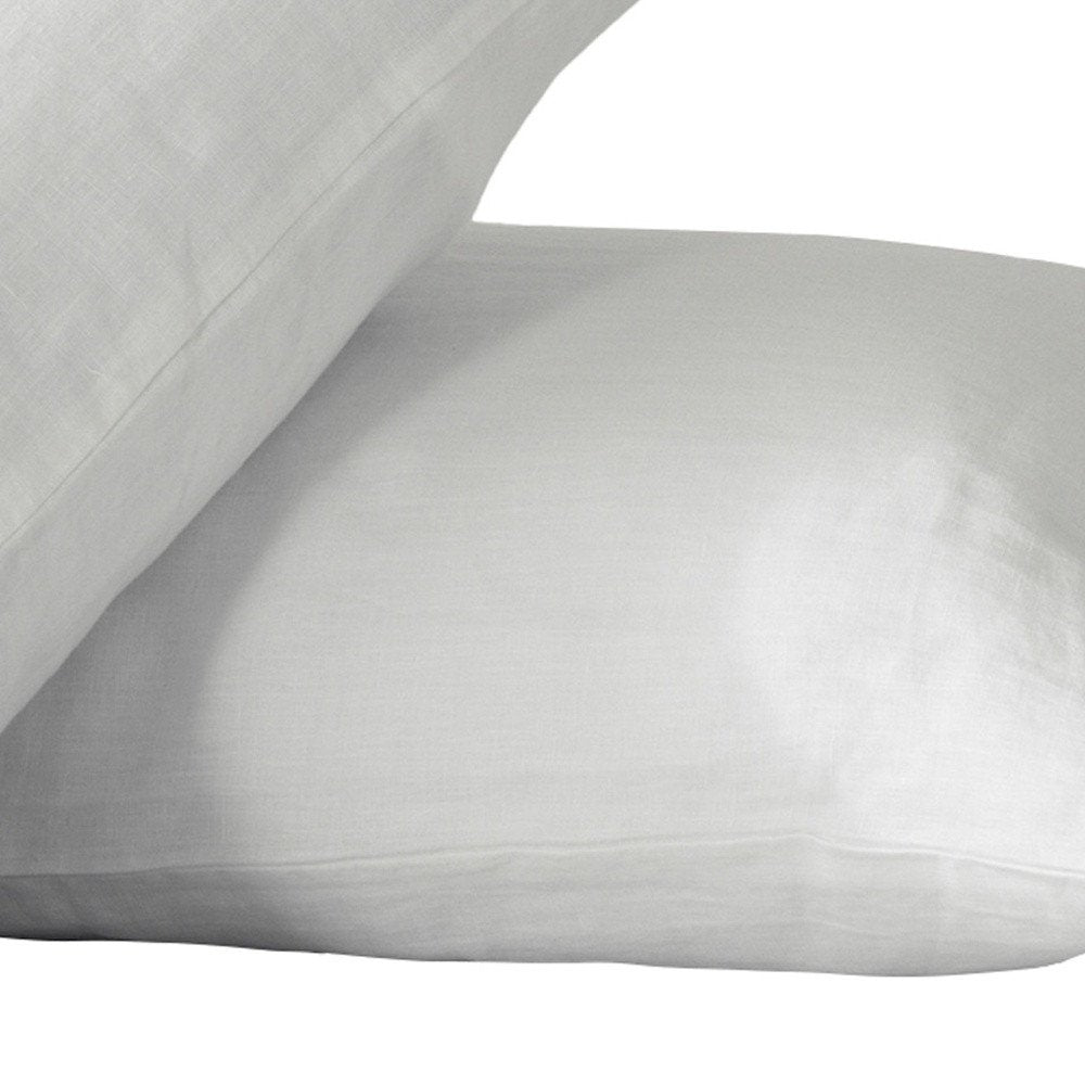 Set of Two Cloud Linen King Pillowcases