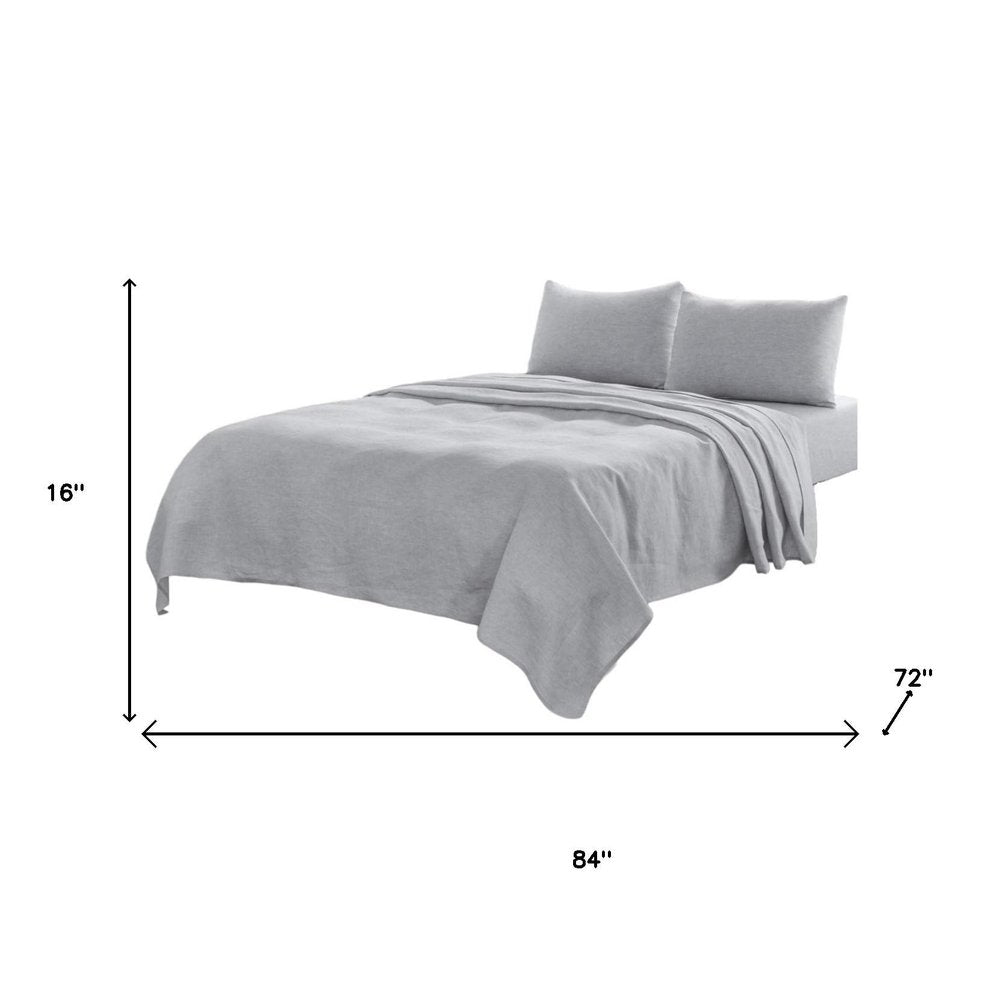 Four Piece Cloud Linen California King Sheet Set