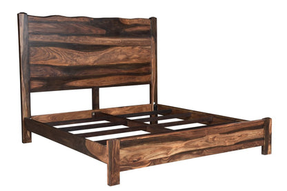 Walnut Live Edge Solid Wood King Bed Frame