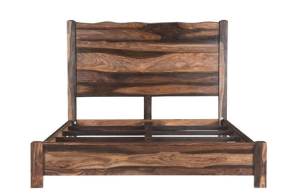 Walnut Live Edge Solid Wood King Bed Frame