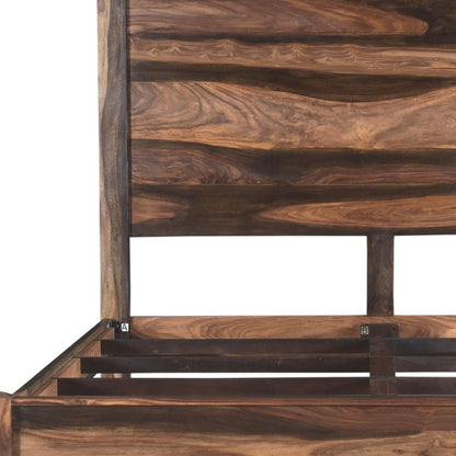 Walnut Live Edge Solid Wood King Bed Frame
