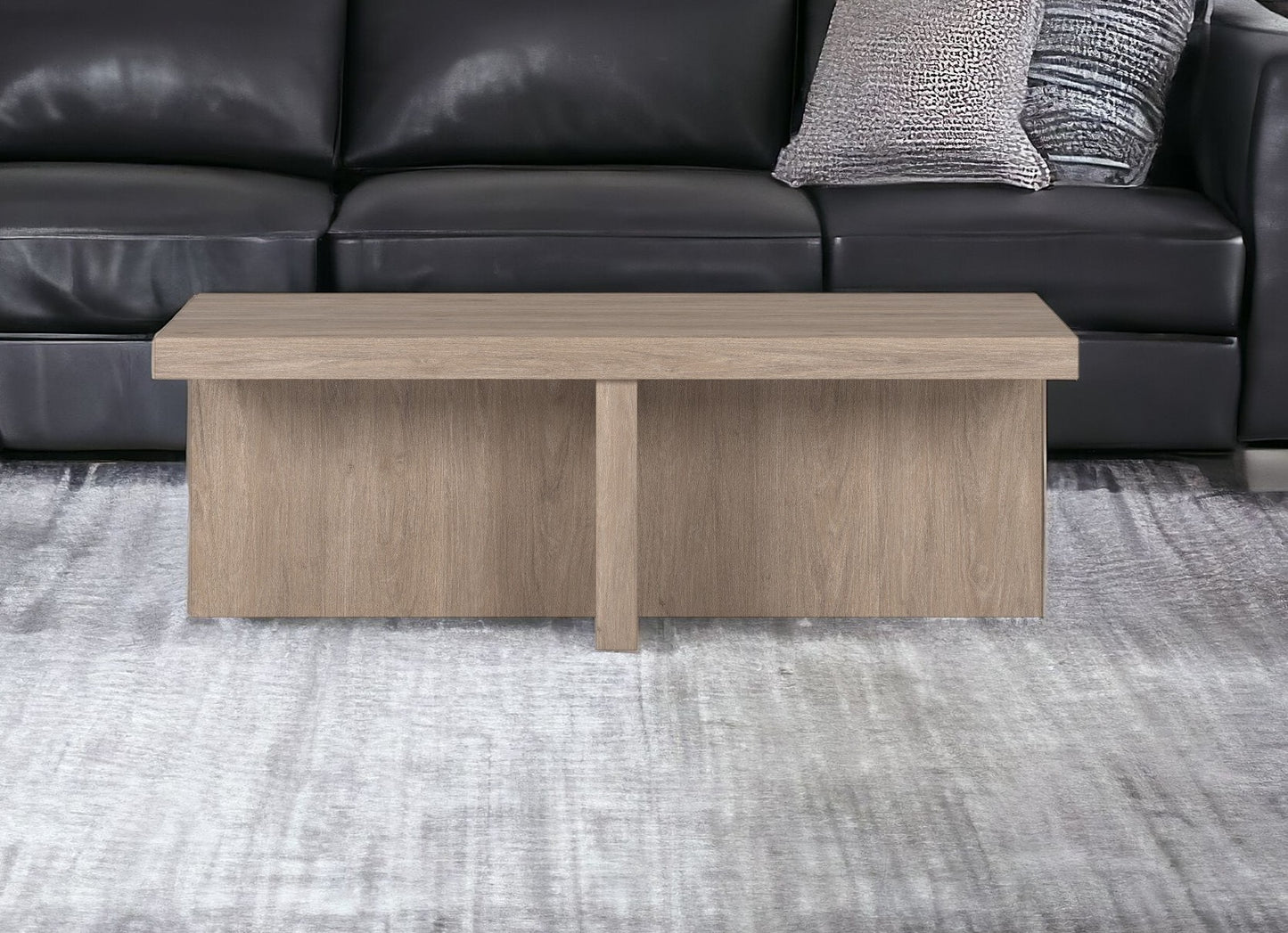 44" Gray Coffee Table