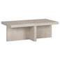 44" Alder White Wood Coffee Table