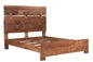 Chestnut Live Edge Solid Wood Queen Bed Frame