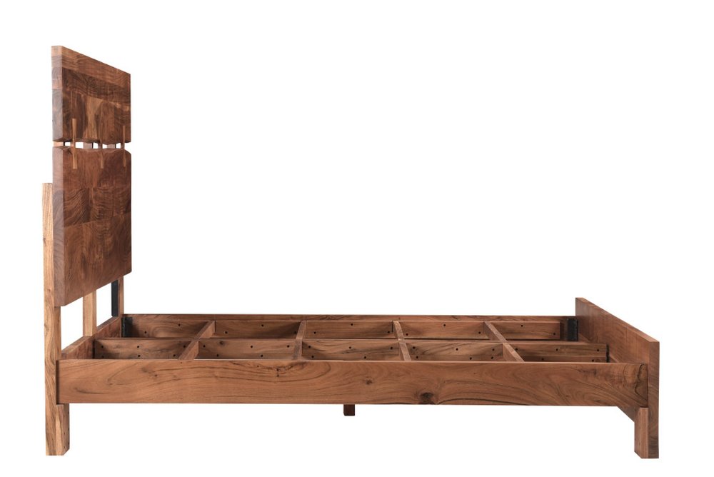 Chestnut Live Edge Solid Wood Queen Bed Frame
