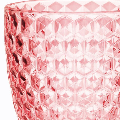 Set of Four Blue Diamond Acrylic Stemmed All Purpose Wine Glass