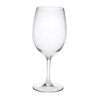 Set of Four Clear Tritan Plastic Stemmed All Purpose Wine Glass