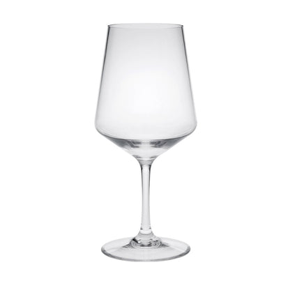 Set of Four Clear Tritan Plastic Stemmed All Purpose Wine Glasses