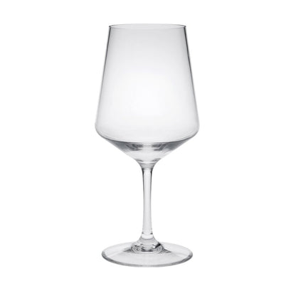 Set of Four Clear Tritan Plastic Stemmed All Purpose Wine Glasses