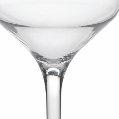 Set of Four Clear Tritan Plastic Stemmed Flutes