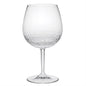 Set of Four Clear Dimpled Tritan Plastic Balloon or Round Bowl Stemmed All Purpose Wine Glasses