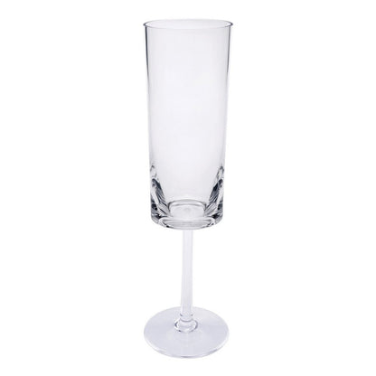 Set of Four Rainbow Acrylic Round Bowl Stemmed Flute