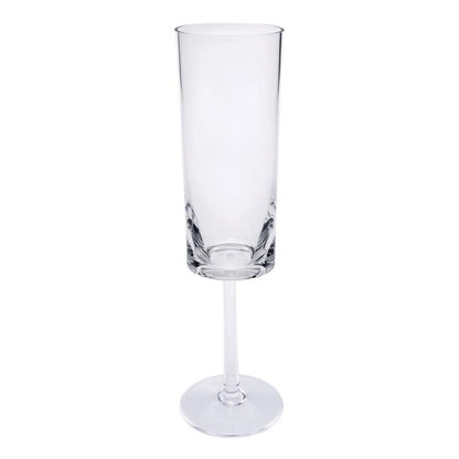 Set of Four Rainbow Geometric Acrylic Stemmed Flutes