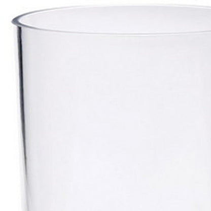 Set of Four Clear Tritan Plastic Stemmed Flute