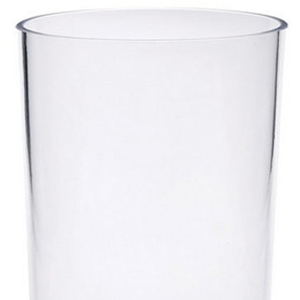 Set of Four Clear Tritan Plastic Stemmed Flutes