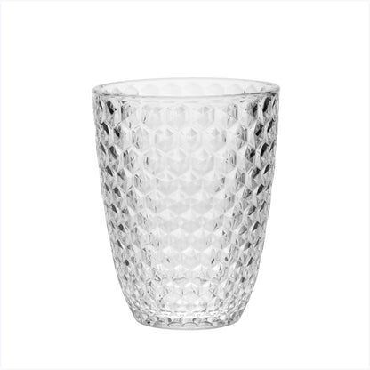 Set of Four Pink Diamond Acrylic Stemless Whiskey Glass