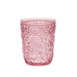 Set of Four Pink Paisley Acrylic Stemless Whiskey Glasses