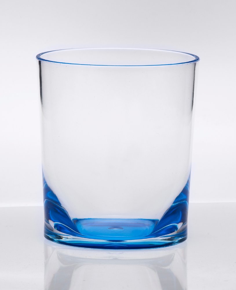 Set of Four Rainbow Geometric Acrylic Stemless Whiskey Glass