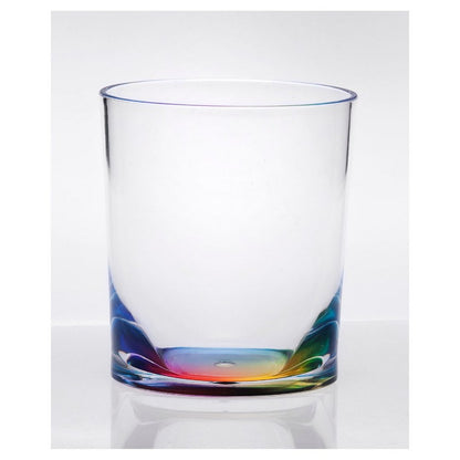 Set of Four Blue Acrylic Stemless Whiskey Glass