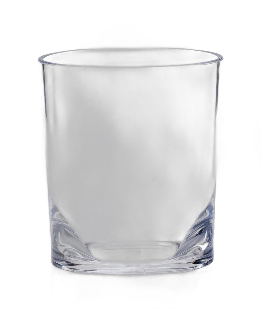Set of Four Clear Acrylic Stemless Whiskey Glass