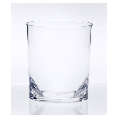 Set of Four Clear Tritan Plastic Stemless Whiskey Glass