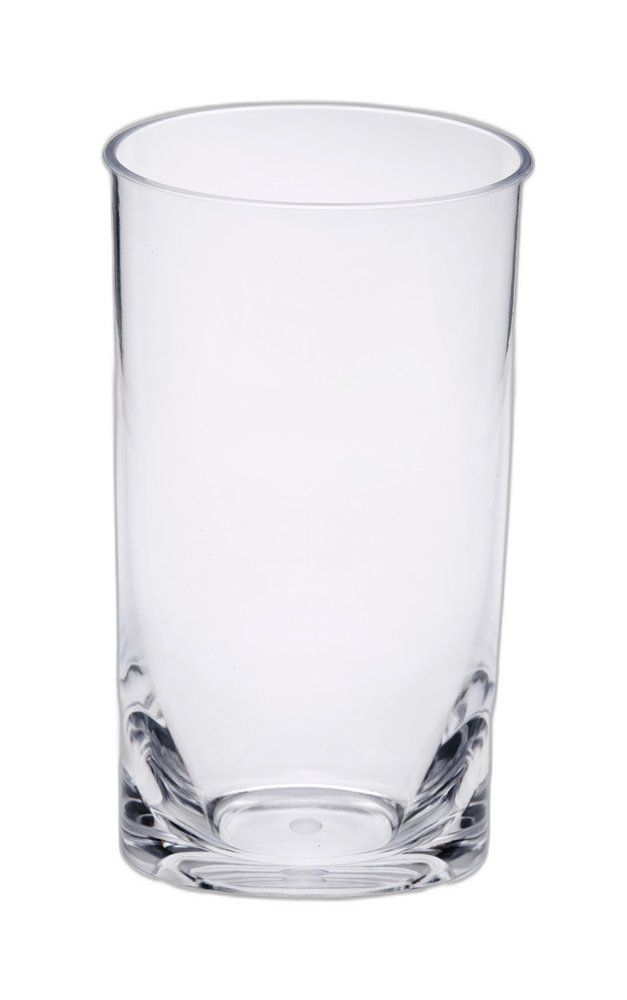 Set of Four Clear Tritan Plastic Stemless Highball Glass