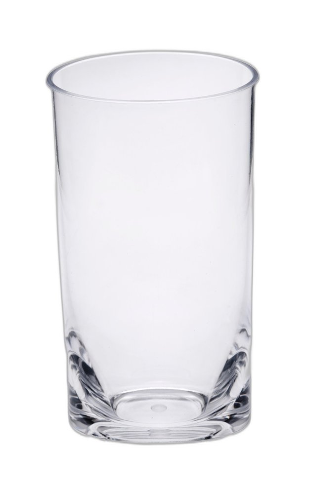 Set of Four Clear Tritan Plastic Stemless Highball Glass