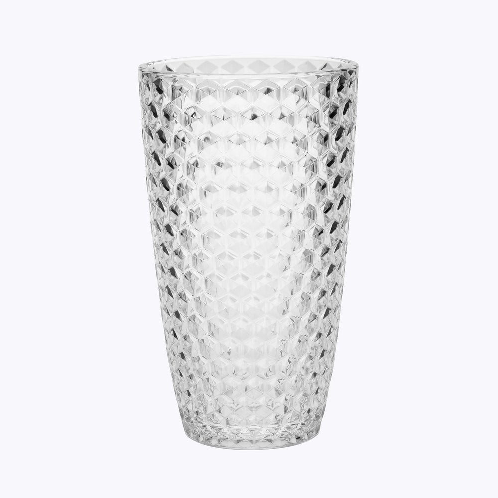 Set of Four Blue Acrylic Stemless Highball Glass