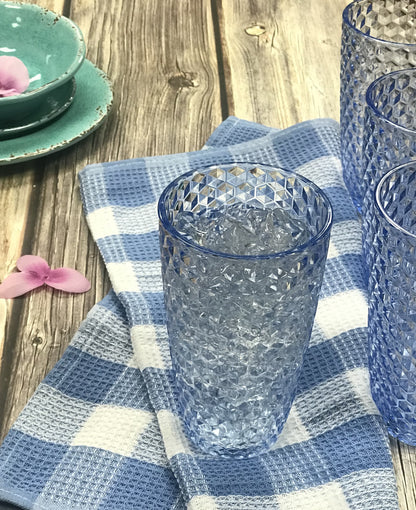 Set of Four Clear Acrylic Stemless Highball Glass