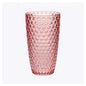 Set of Four Pink Acrylic Stemless Highball Glass