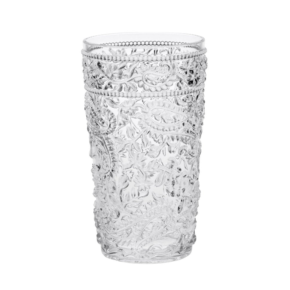 Set of Four Blue Acrylic Stemless Highball Glass