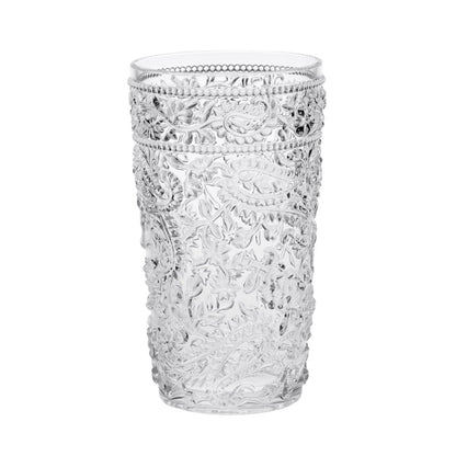 Set of Four Blue Acrylic Stemless Highball Glass