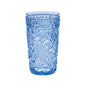 Set of Four Blue Acrylic Stemless Highball Glass