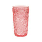 Set of Four Pink Acrylic Stemless Highball Glass